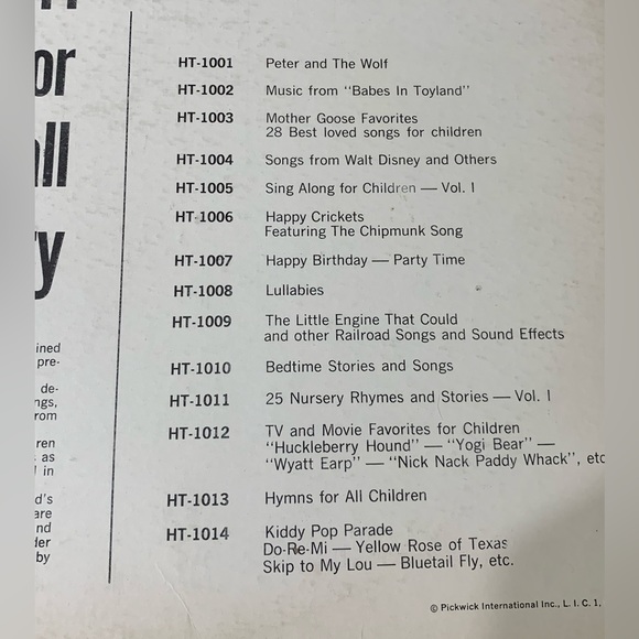 VINTAGE🎶Hymns for all children Vinyl record - Picture 4 of 4